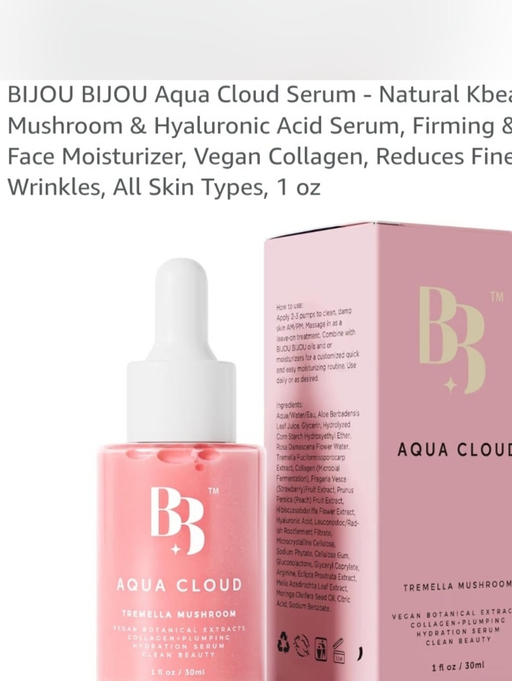 NEW! Bijou Bijou Aqua Cloud Serum